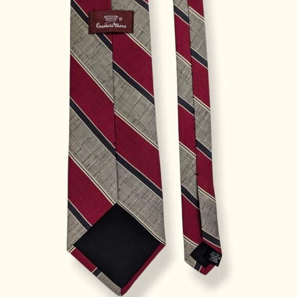 🍁Vintage Countess Mara 100% Silk Striped Tie - Picture 2 of 5
